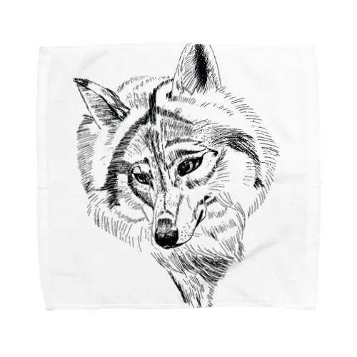 Wolf Towel Handkerchief