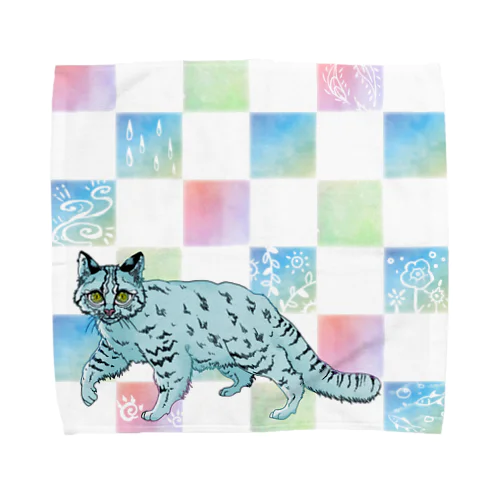 猫 Towel Handkerchief