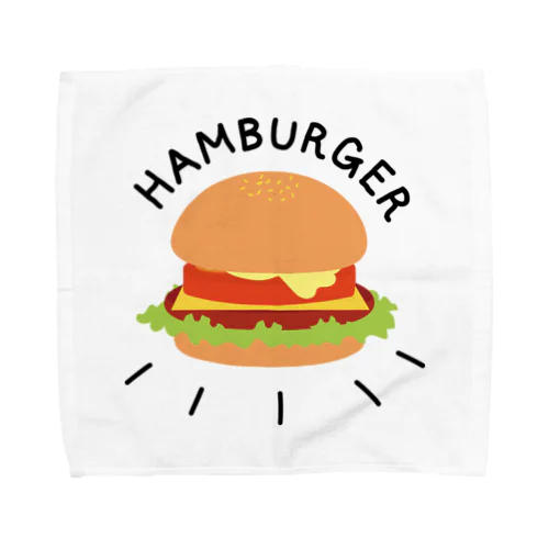 ハンバーガーと言いつつチーズバーガー Towel Handkerchief