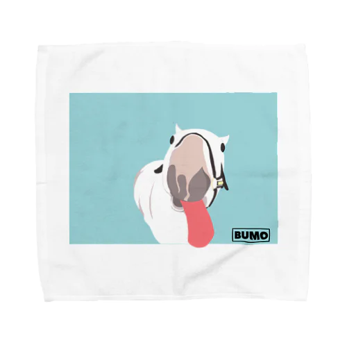 ベロベロするあし毛の馬 Towel Handkerchief
