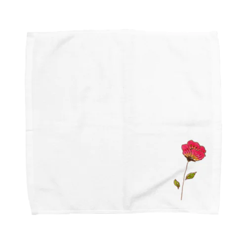 kukka(red) Towel Handkerchief