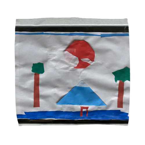額縁のJapanesque Towel Handkerchief