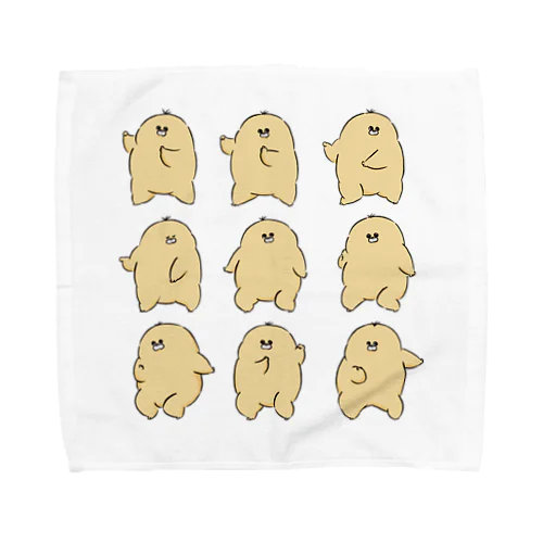 踊るもっふるくん Towel Handkerchief