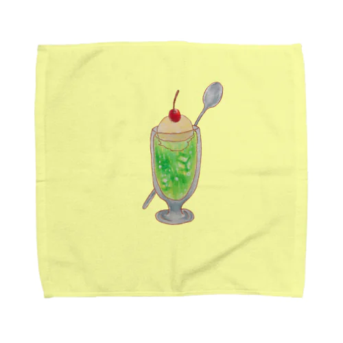 メロンクリームソーダ 黄色 Towel Handkerchief