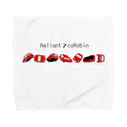 赤　Reliant 7coRobin 文字周り白 Towel Handkerchief