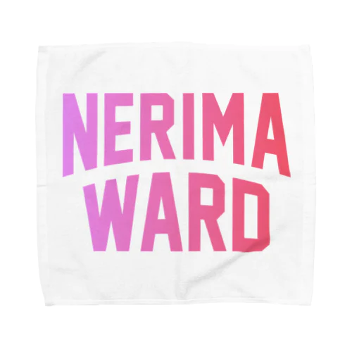 練馬区 NERIMA WARD ロゴピンク　 Towel Handkerchief