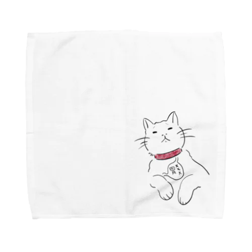 お腹痛いをかわりに伝える猫 Towel Handkerchief