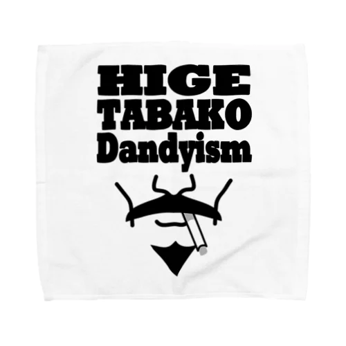 ヒゲタバコダンディズム(モノトーン) Towel Handkerchief