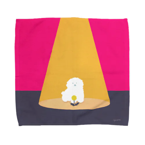 良いことがあった犬くん Towel Handkerchief