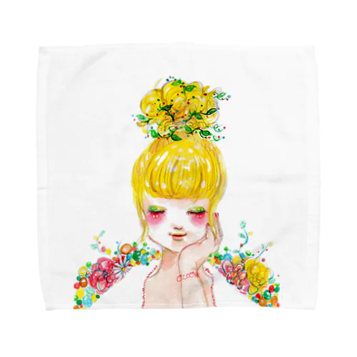 頭の中はお花畑 Towel Handkerchief