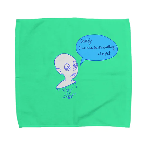 地球人のペット飼いたい。 Towel Handkerchief