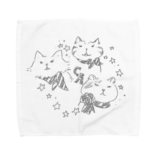 CA cats タオルハンカチ Towel Handkerchief