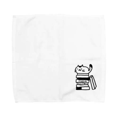 本好きネコ・ぽんちゃん Towel Handkerchief