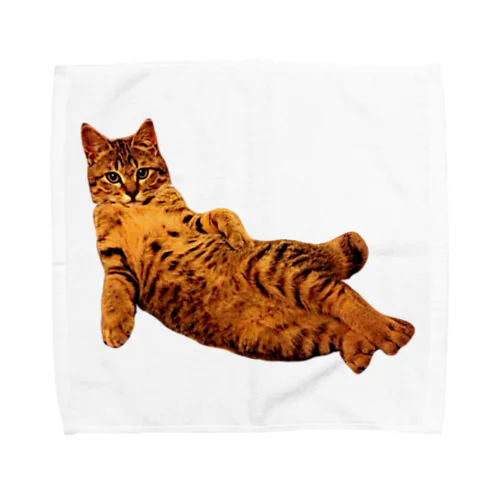 Elegant Cat ① Towel Handkerchief