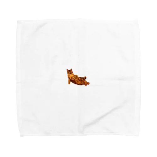 Elegant Cat ② Towel Handkerchief