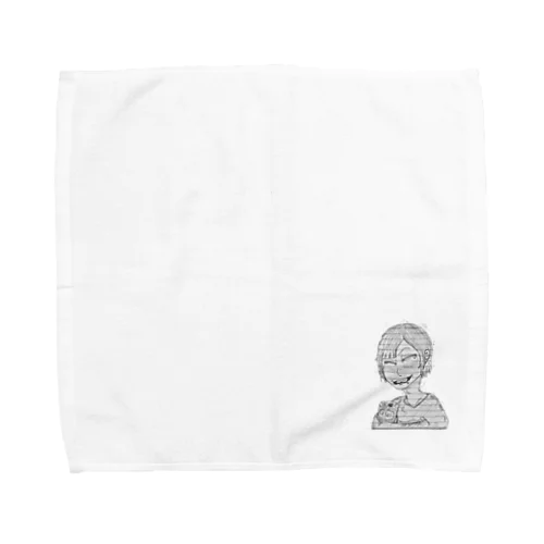 ピアスバチバチに開いてる女の子(酒Ver.) Towel Handkerchief