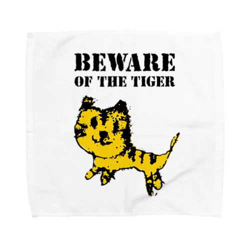 BEWARE OF THE TIGER タオルハンカチ