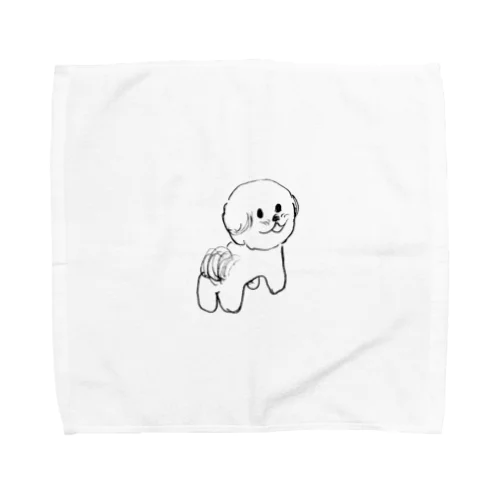 ふりかえりビション Towel Handkerchief