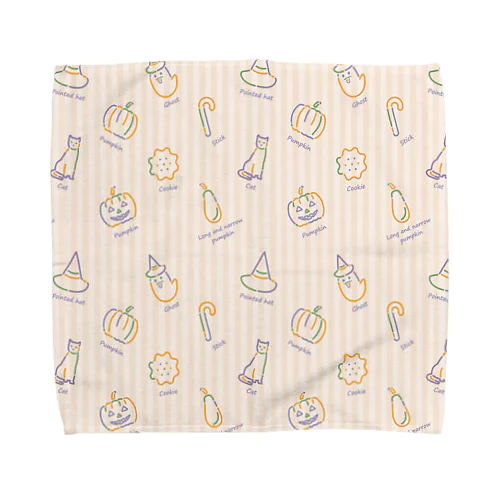 ハロウィン　3色 Towel Handkerchief