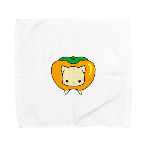 柿と猫 Towel Handkerchief