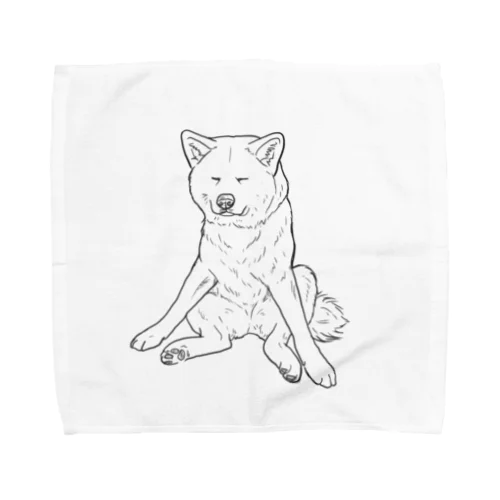 秋田犬の小梅さん Towel Handkerchief