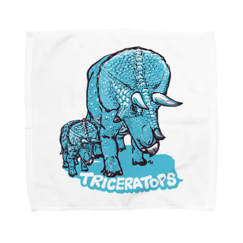 TRICERATOPS（成体と幼体） Towel Handkerchief