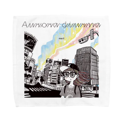 「Aurora diurna」ジャケデザイン2 Towel Handkerchief