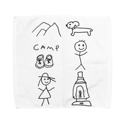 camp series by 週末日記 タオルハンカチ