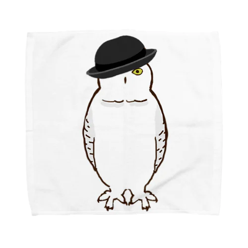 ボーラーハットシロフクロウ Towel Handkerchief