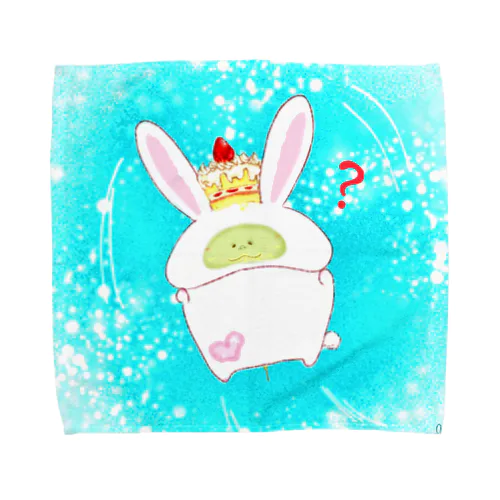 《イラスト09》＊かめうさぎ＊ Towel Handkerchief