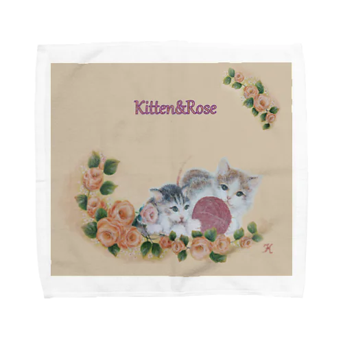 Kitten&Rose タオルハンカチ