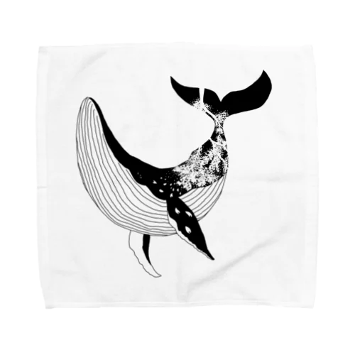 桜吹雪くくじら（改定） Towel Handkerchief