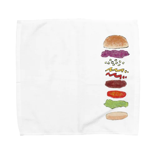 ハンバーガー Towel Handkerchief