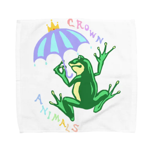 CROWNANIMALSーカエルー Towel Handkerchief