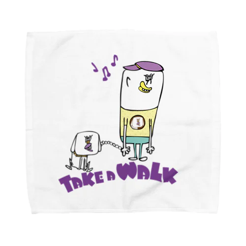 わんこと散歩 Towel Handkerchief