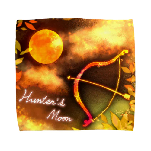10月《Moonシリーズ》＊Hunter's Moon＊ Towel Handkerchief