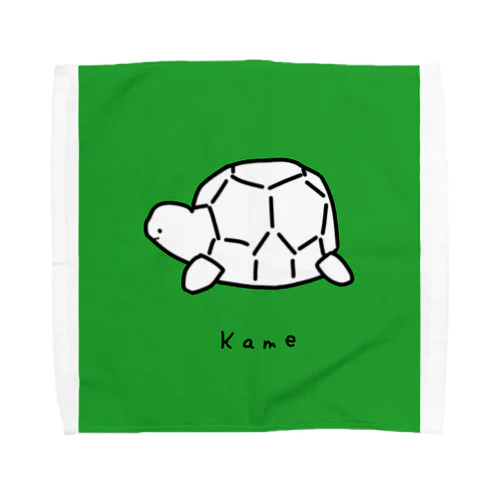 カメ グリーンバージョン Towel Handkerchief