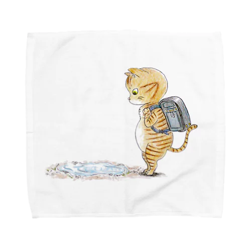 水溜まり猫 Towel Handkerchief