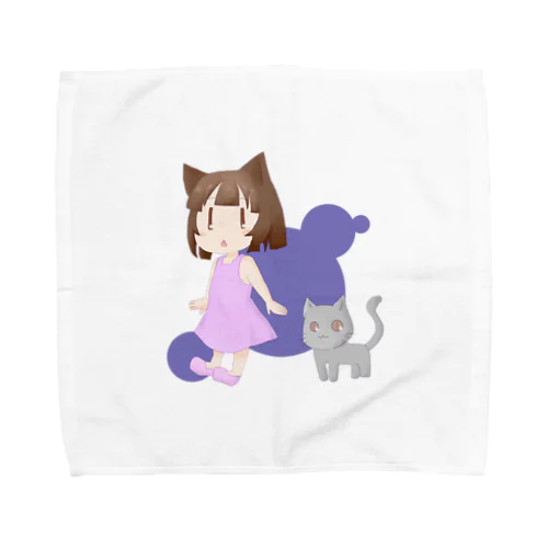 ねこみみちゃん Towel Handkerchief