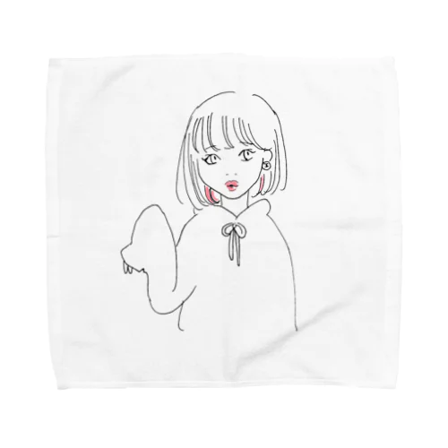 まって、あの子に似てない？ Towel Handkerchief