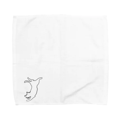 たぶんねこ着地 Towel Handkerchief