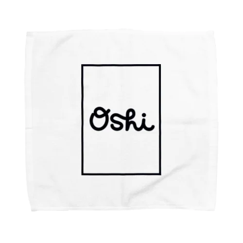 •Oshi• Line White sq Towel Handkerchief