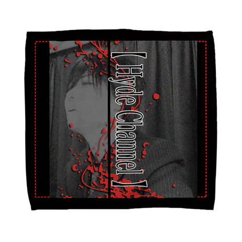 Hydeタオルハンカチ(赤) Towel Handkerchief