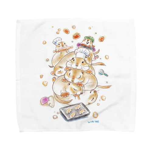 ジリスのクリームパン工場 Towel Handkerchief