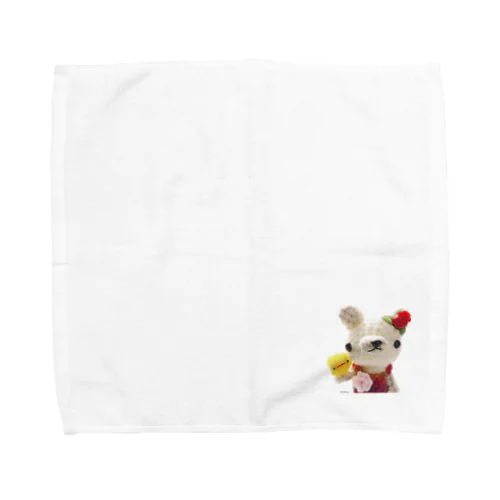 Smiling * くまちゃん&ぴよちゃん♡ Towel Handkerchief