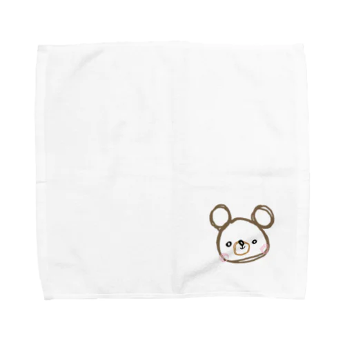 てがきベア Towel Handkerchief