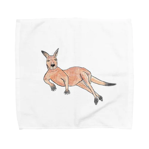 だらしないカンガルー Towel Handkerchief