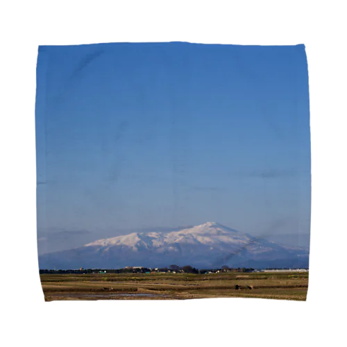 鳥海山と空 Towel Handkerchief