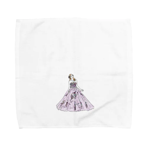 淡い紫のドレス Towel Handkerchief