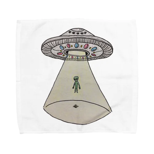 UFOから宇宙人 タオルハンカチ